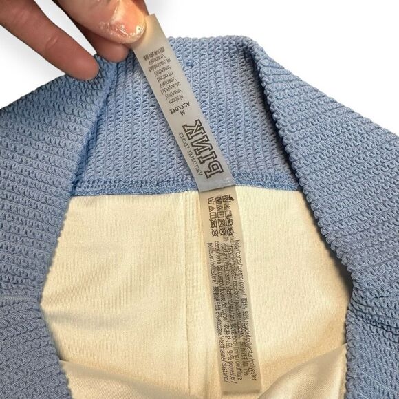 PINK VICTORIA’S SECRET Women’s Blue Crinkle High-Waist Shortie Bikini Bottom Siz - Picture 9 of 10